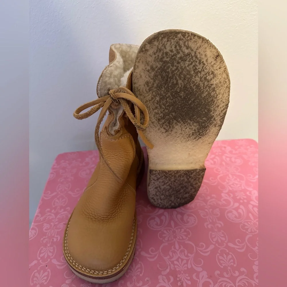 Duckfeet Arhus Yellow Leather Boots Size 38, worn 2 times - Picture 5 of 5